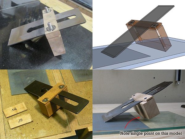 Shop-made sharpening guide